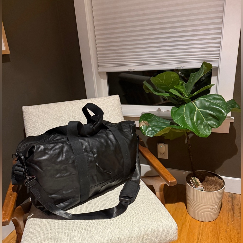 AllSaints | All Saints Leather Travel Weekender bag / duffel